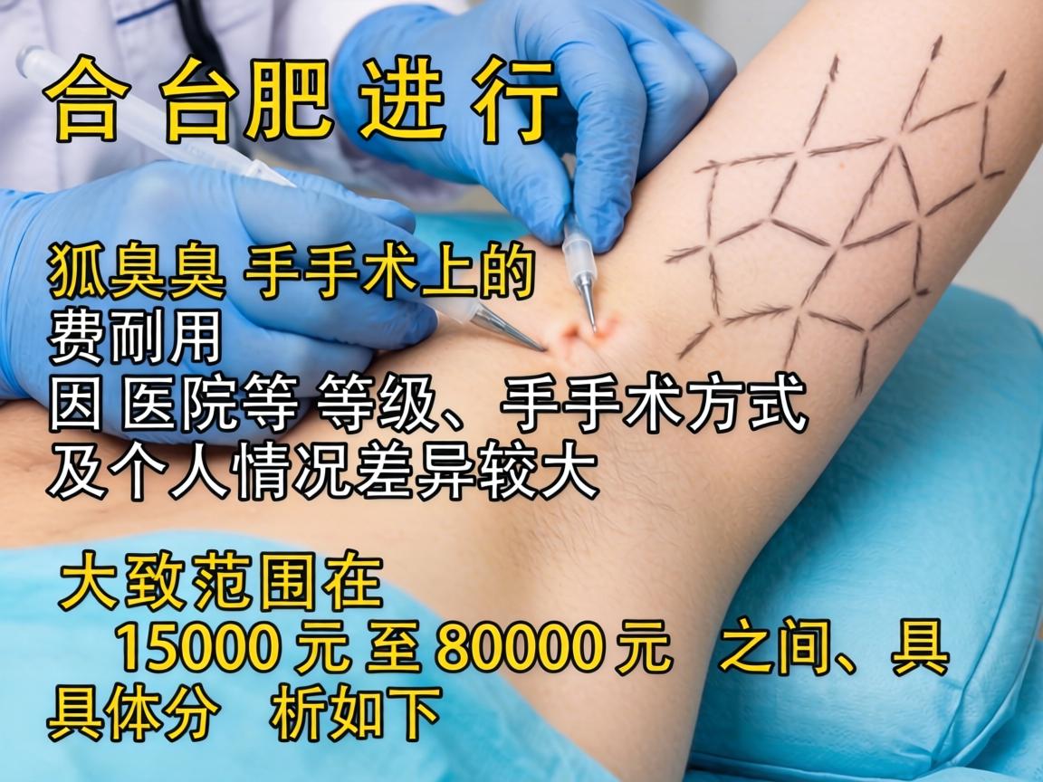 在合肥进行狐臭手术的费用因医院等级、手术方式及个人情况差异较大，大致范围在 1500元至8000元 之间，具体分析如下