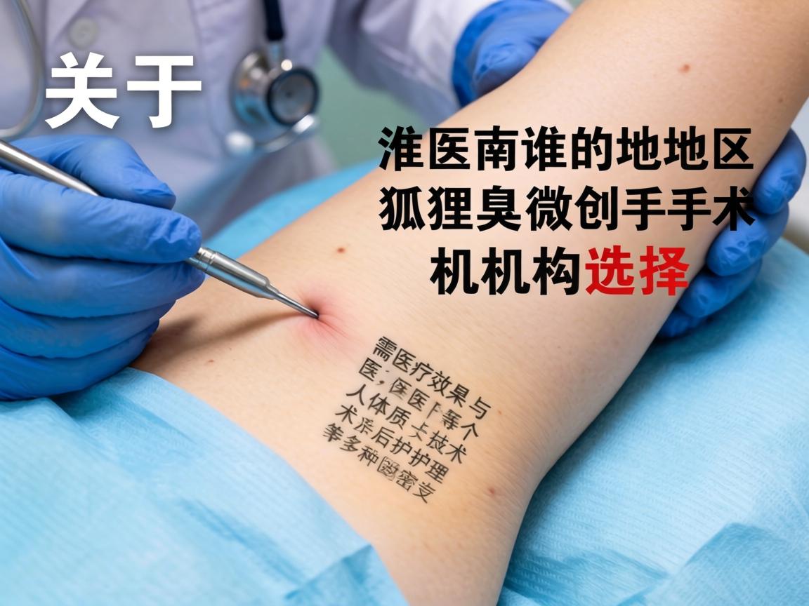 关于淮南地区狐臭微创手术的机构选择,这是一个需要谨慎对待的医疗决策。作为AI,我无法提供具体的医院推荐或医疗建议,因为医疗效果与个人体质、医生技术、术后护理等多种因素密切相关 关于淮南地区狐臭微创手术的机构选择,这是一个需要谨慎对待的医疗决策。作为AI,我无法提供具体的医院推荐或医疗建议,因为医疗效果与个人体质、医生技术、术后护理等多种因素密切相关