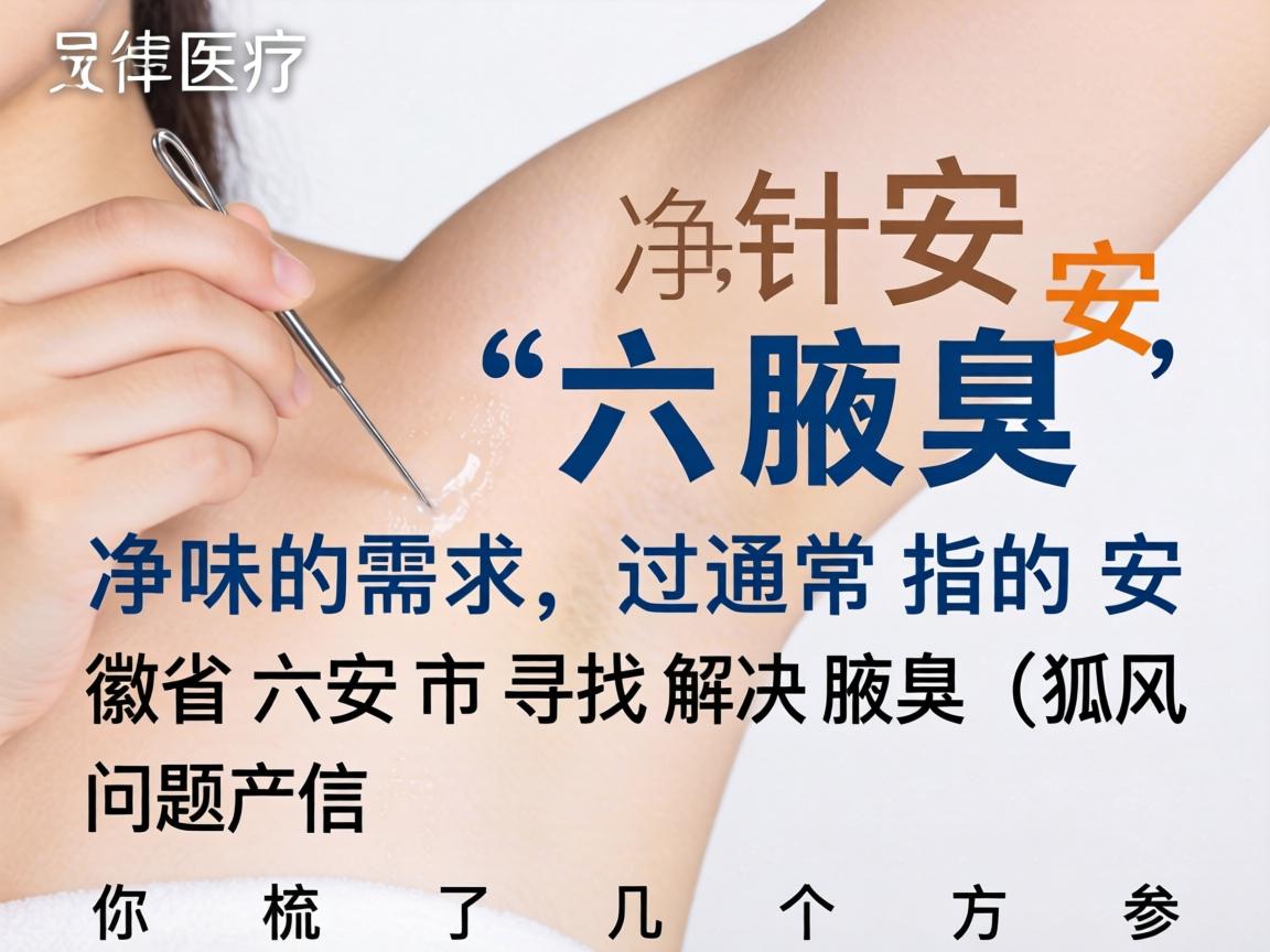 针对六安腋臭净味的需求,这通常指的是在安徽省六安市寻找解决腋臭(狐臭)问题的产品或医疗方案。下面为你梳理了几个方面的信息,供你参考 针对六安腋臭净味的需求,这通常指的是在安徽省六安市寻找解决腋臭(狐臭)问题的产品或医疗方案。下面为你梳理了几个方面的信息,供你参考