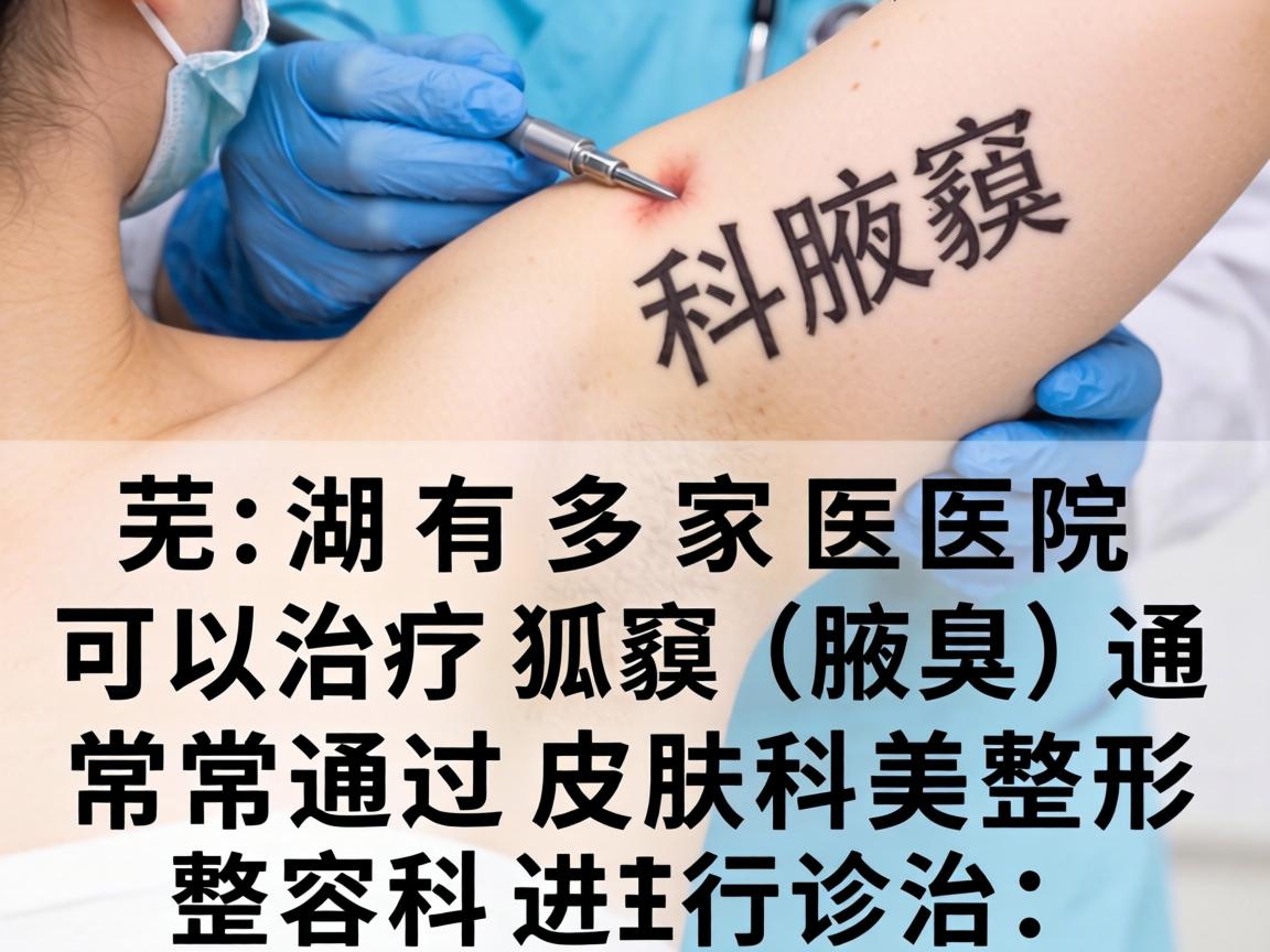 芜湖有多家医院可以治疗狐臭(腋臭)通常通过皮肤科或整形美容科进行诊治。以下是相关信息的整理 芜湖有多家医院可以治疗狐臭(腋臭)通常通过皮肤科或整形美容科进行诊治。以下是相关信息的整理