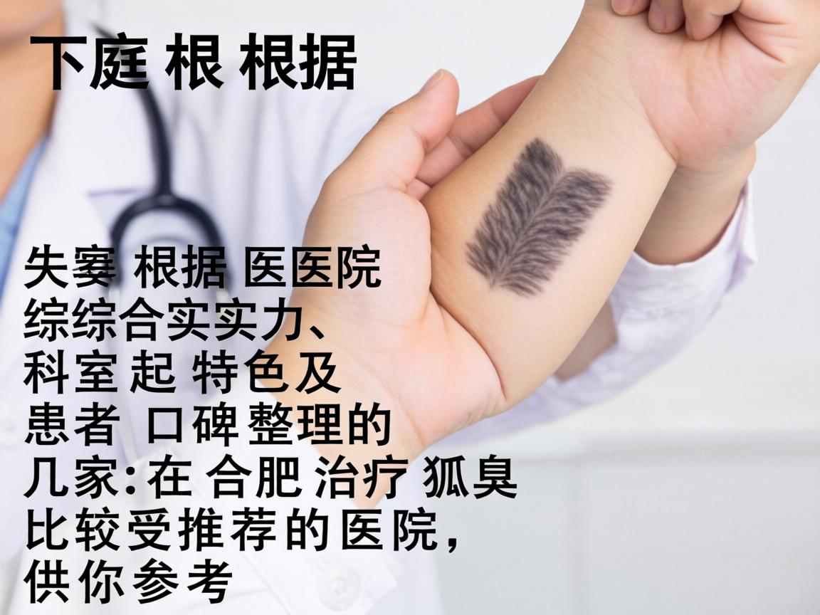 以下是根据医院综合实力、科室特色及患者口碑整理的几家在合肥治疗狐臭比较受推荐的医院,供你参考 以下是根据医院综合实力、科室特色及患者口碑整理的几家在合肥治疗狐臭比较受推荐的医院,供你参考