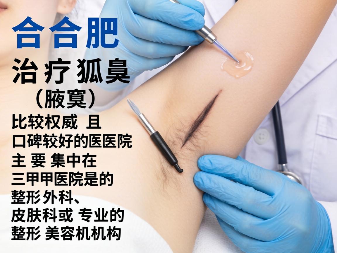 在合肥，治疗狐臭（腋臭）比较权威且口碑较好的医院主要集中在三甲医院的整形外科、皮肤科或专业的整形美容机构