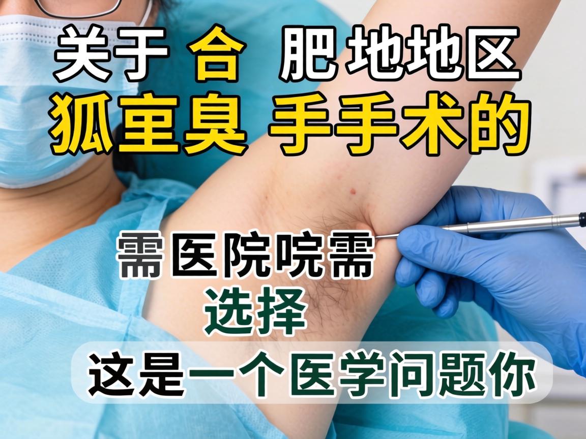 关于合肥地区狐臭手术的医院选择,需要提醒你,这是一个医学问题,我无法提供具体的医院推荐或医疗建议 关于合肥地区狐臭手术的医院选择,需要提醒你,这是一个医学问题,我无法提供具体的医院推荐或医疗建议