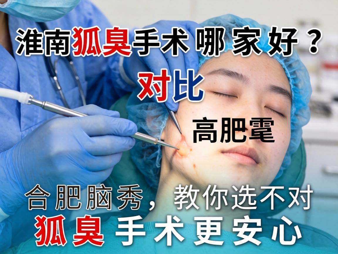 淮南狐臭手术哪家好？对比合肥腋秀，教你选对狐臭手术更安心