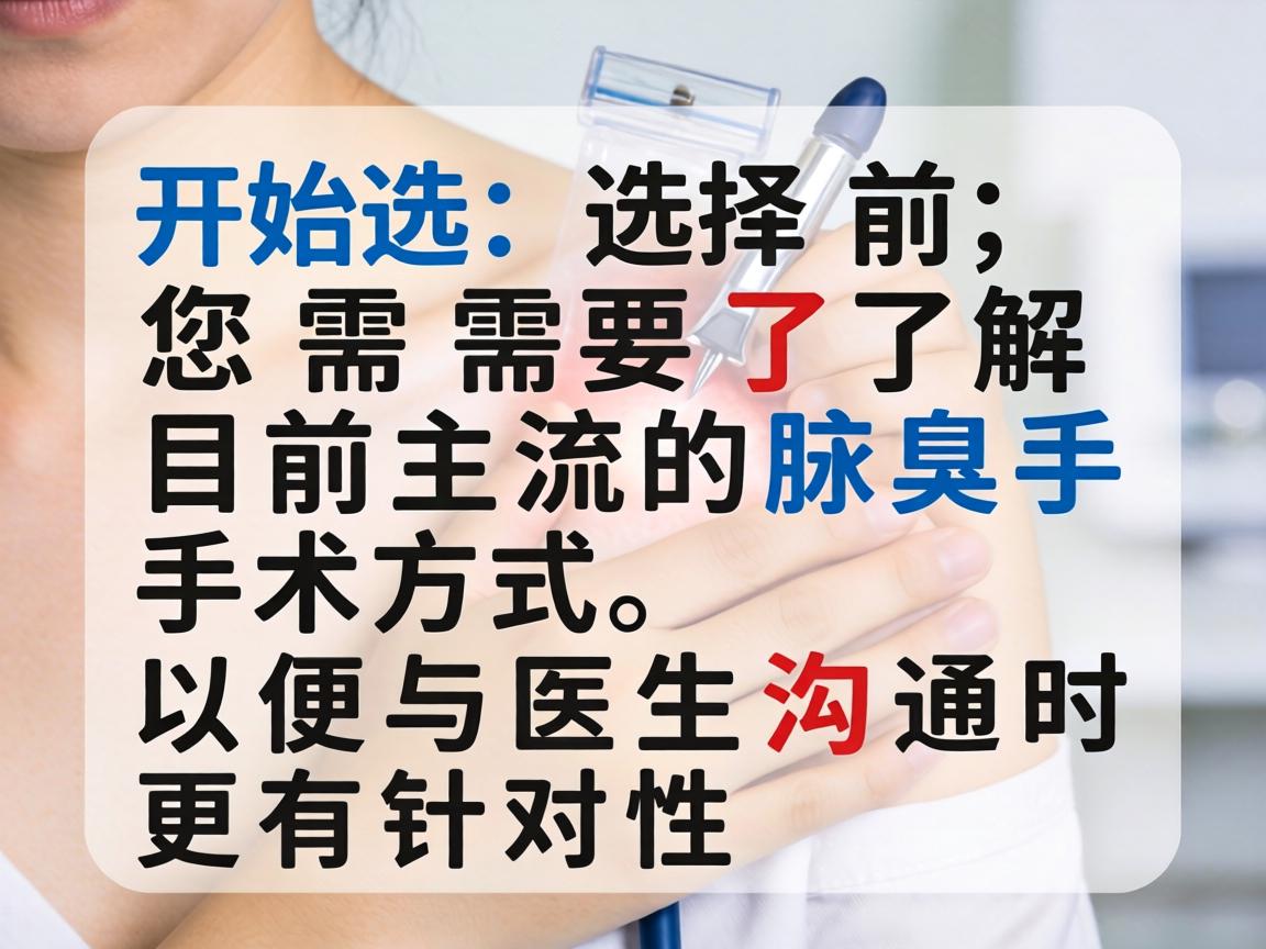 在开始选择前,您需要了解目前主流的腋臭手术方式,以便与医生沟通时更有针对性 在开始选择前,您需要了解目前主流的腋臭手术方式,以便与医生沟通时更有针对性