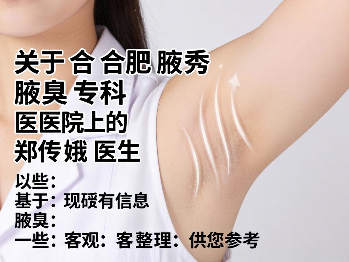 关于合肥腋秀腋臭专科医院的郑传娥医生，以下是一些基于现有信息的客观整理，供您参考