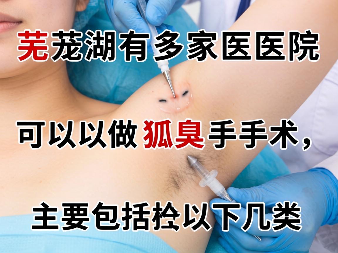 芜湖有多家医院可以做狐臭手术,主要包括以下几类 芜湖有多家医院可以做狐臭手术,主要包括以下几类
