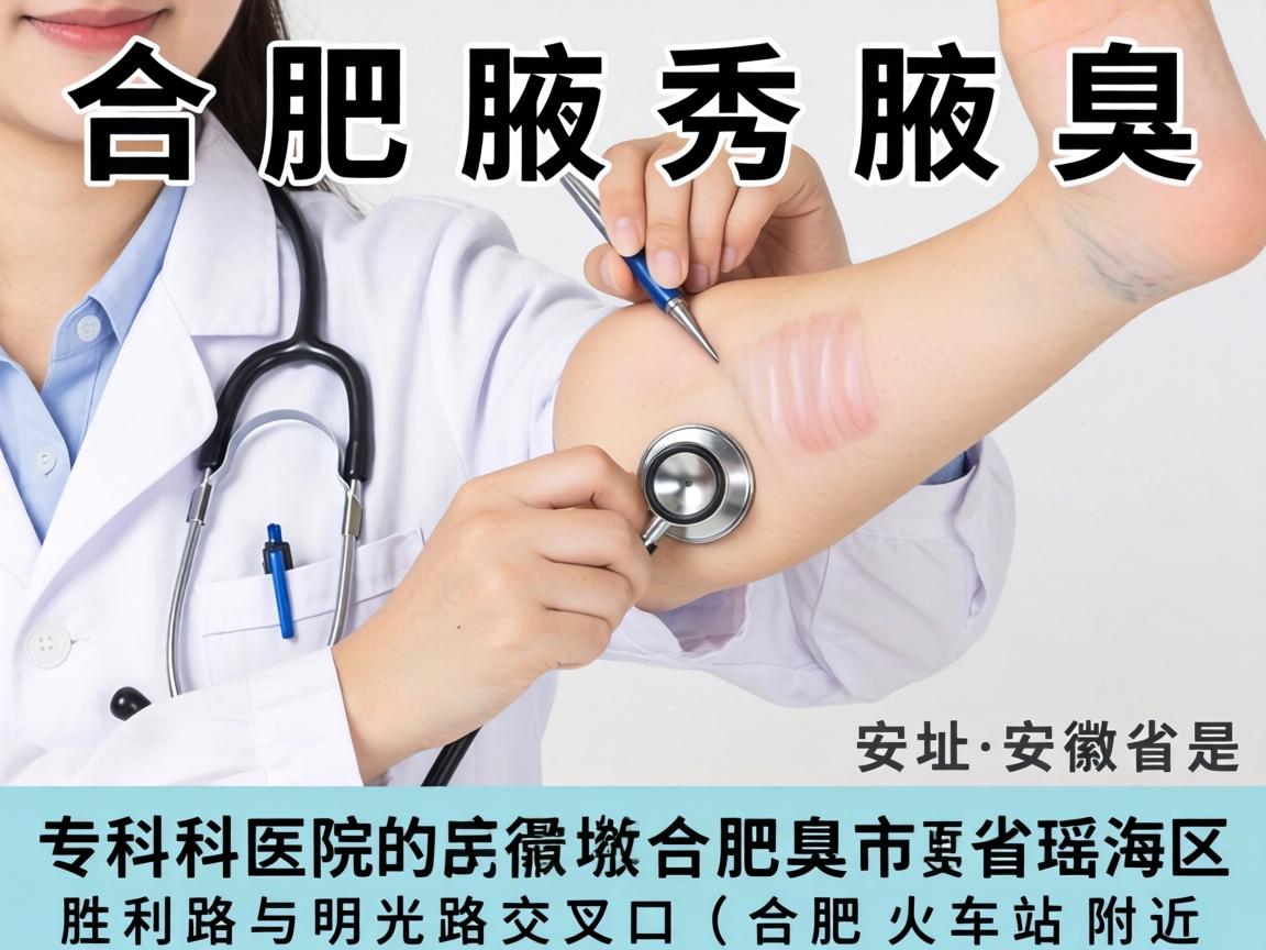 合肥腋秀腋臭专科医院的地址是，安徽省合肥市瑶海区胜利路与明光路交叉口（合肥火车站附近）