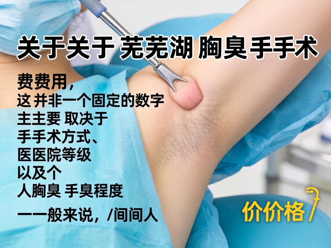 关于芜湖腋臭手术的费用，这并非一个固定的数字，主要取决于手术方式、医院等级以及个人腋臭严重程度。一般来说，价格区间跨度较大