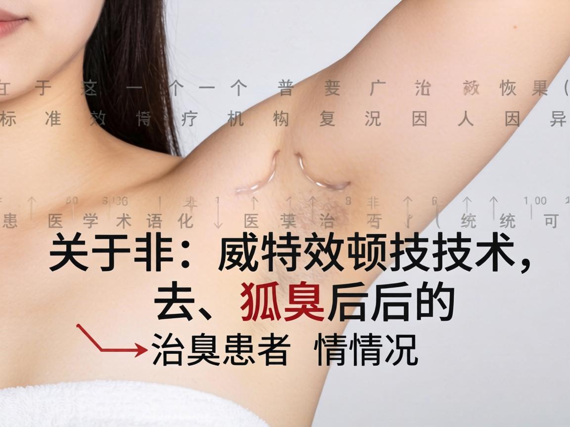 关于威特顿技术去狐臭后的患者情况,由于这并非一个广泛普及的标准化医学术语(可能指某特定机构或设备的商业名称)且狐臭治疗的效果和恢复情况因人而异,我无法提供针对该特定技术的具体、统一数据或案例 关于威特顿技术去狐臭后的患者情况,由于这并非一个广泛普及的标准化医学术语(可能指某特定机构或设备的商业名称)且狐臭治疗的效果和恢复情况因人而异,我无法提供针对该特定技术的具体、统一数据或案例