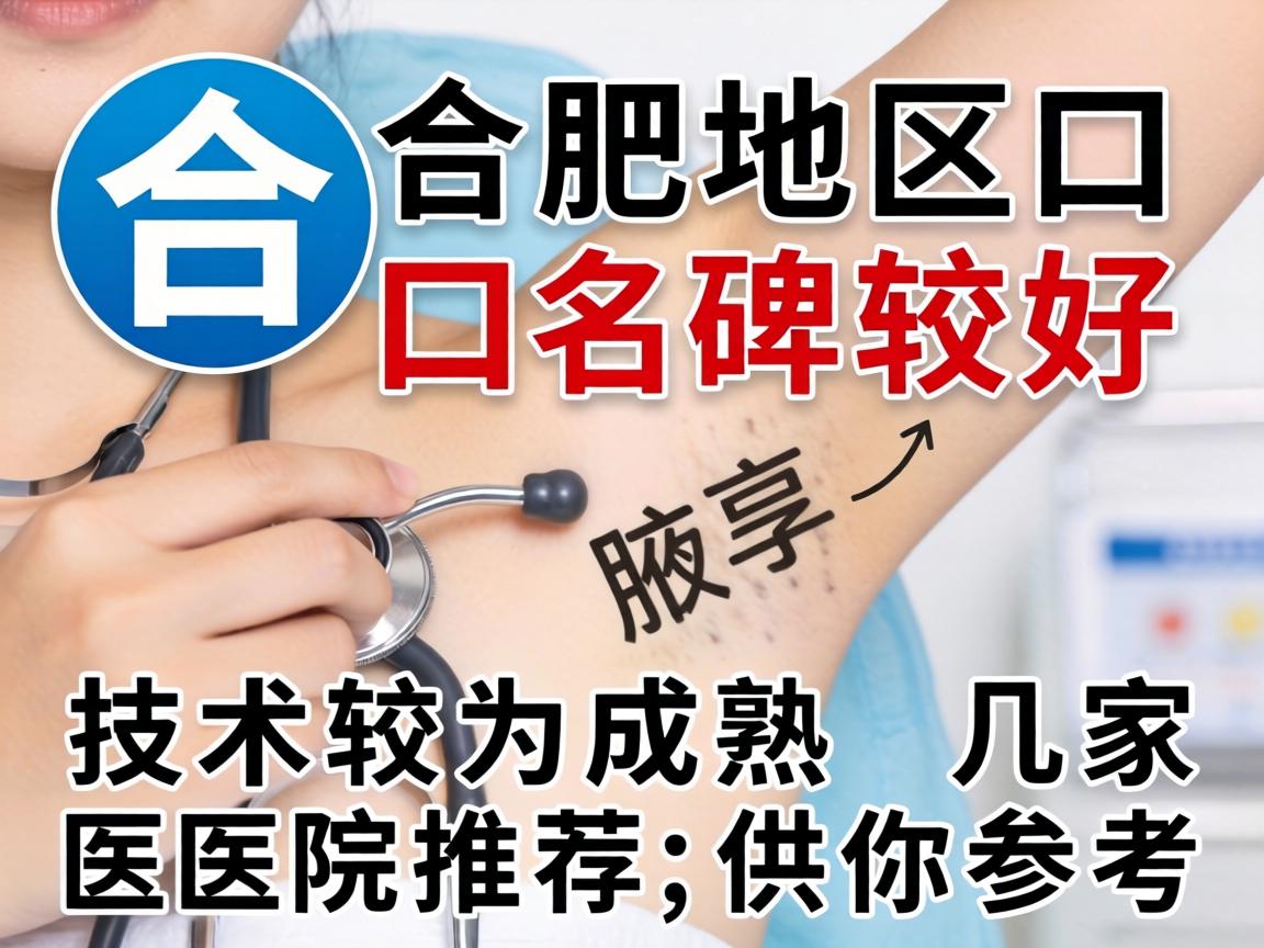 以下是合肥地区口碑较好、技术较为成熟的几家医院推荐，供你参考