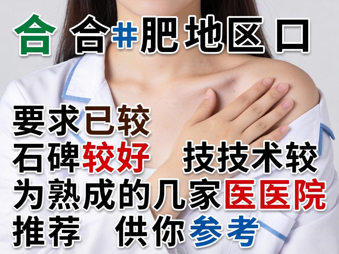 以下是合肥地区口碑较好、技术较为成熟的几家医院推荐，供你参考