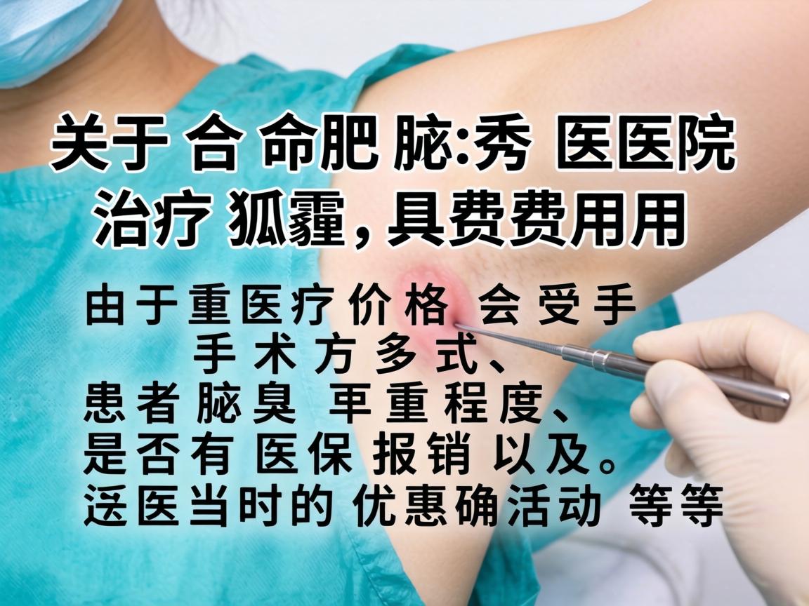关于合肥腋秀医院治疗狐臭的具体费用，由于医疗价格会受手术方式、患者腋臭严重程度、是否有医保报销以及医院当时的优惠活动等多种因素影响，我无法提供一个固定、确切的数字