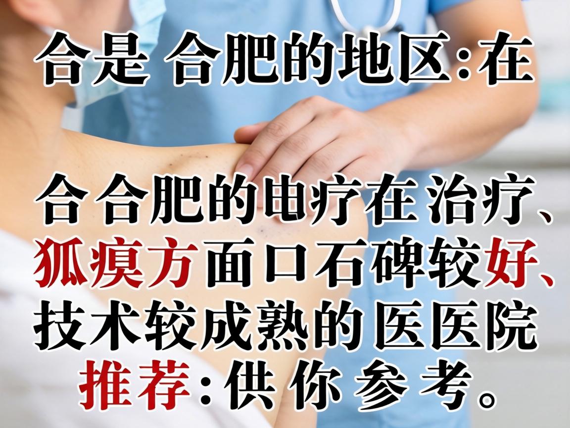 以下是合肥地区在治疗狐臭方面口碑较好、技术较成熟的医院推荐,供你参考 以下是合肥地区在治疗狐臭方面口碑较好、技术较成熟的医院推荐,供你参考