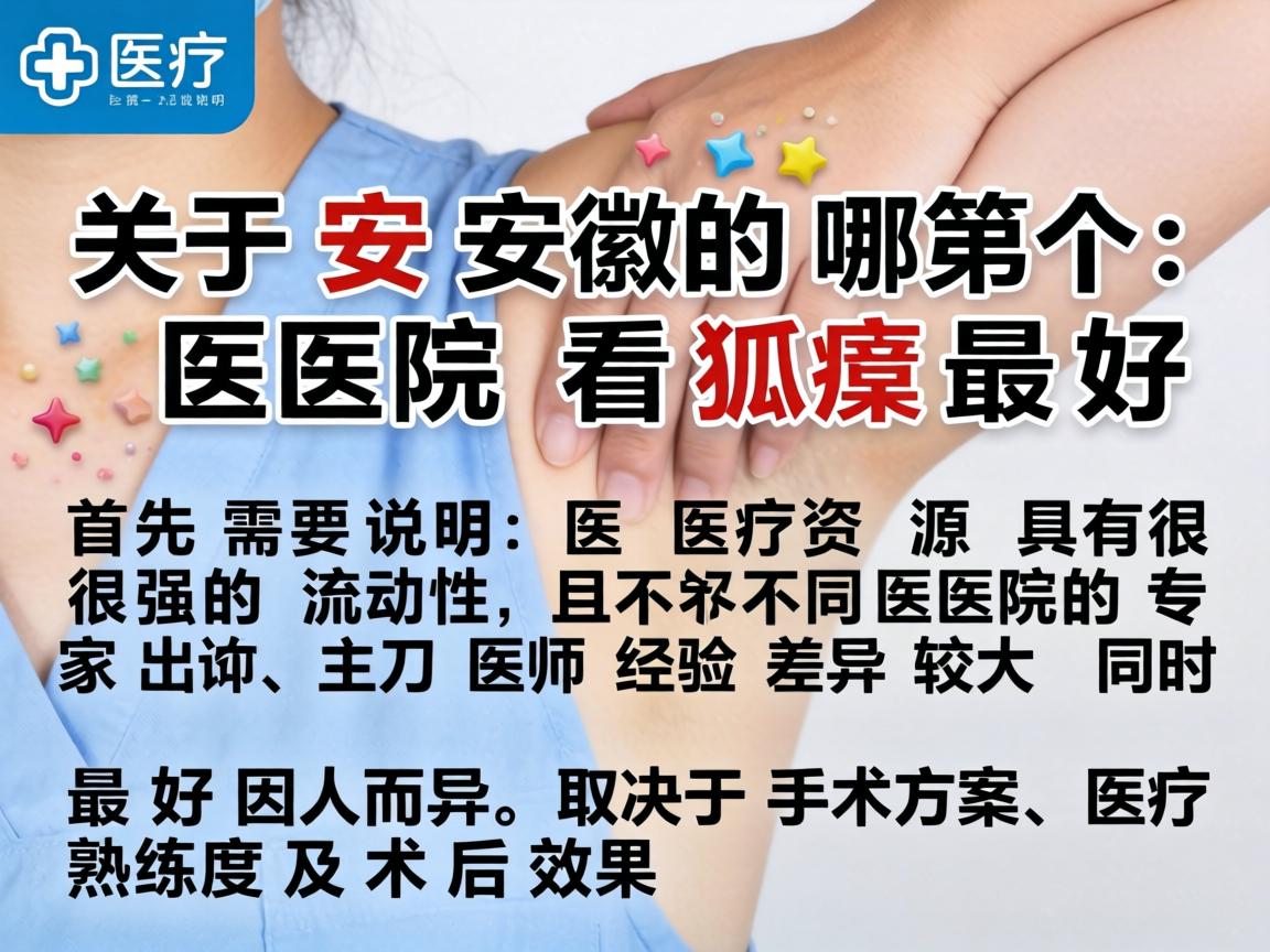 关于安徽哪个医院看狐臭最好,首先需要说明,医疗资源具有很强的流动性,且不同医院的专家出诊、主刀医生经验差异较大。同时最好因人而异,取决于手术方案、医生熟练度及术后效果 关于安徽哪个医院看狐臭最好,首先需要说明,医疗资源具有很强的流动性,且不同医院的专家出诊、主刀医生经验差异较大。同时最好因人而异,取决于手术方案、医生熟练度及术后效果