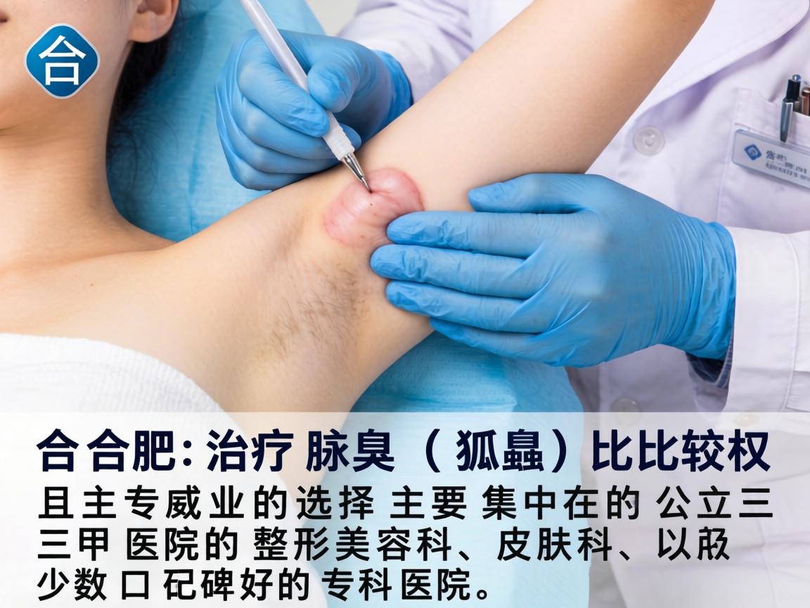 在合肥,治疗腋臭(狐臭)比较权威且专业的选择主要集中在公立三甲医院的整形美容科、皮肤科,以及少数口碑好的专科医院 在合肥,治疗腋臭(狐臭)比较权威且专业的选择主要集中在公立三甲医院的整形美容科、皮肤科,以及少数口碑好的专科医院