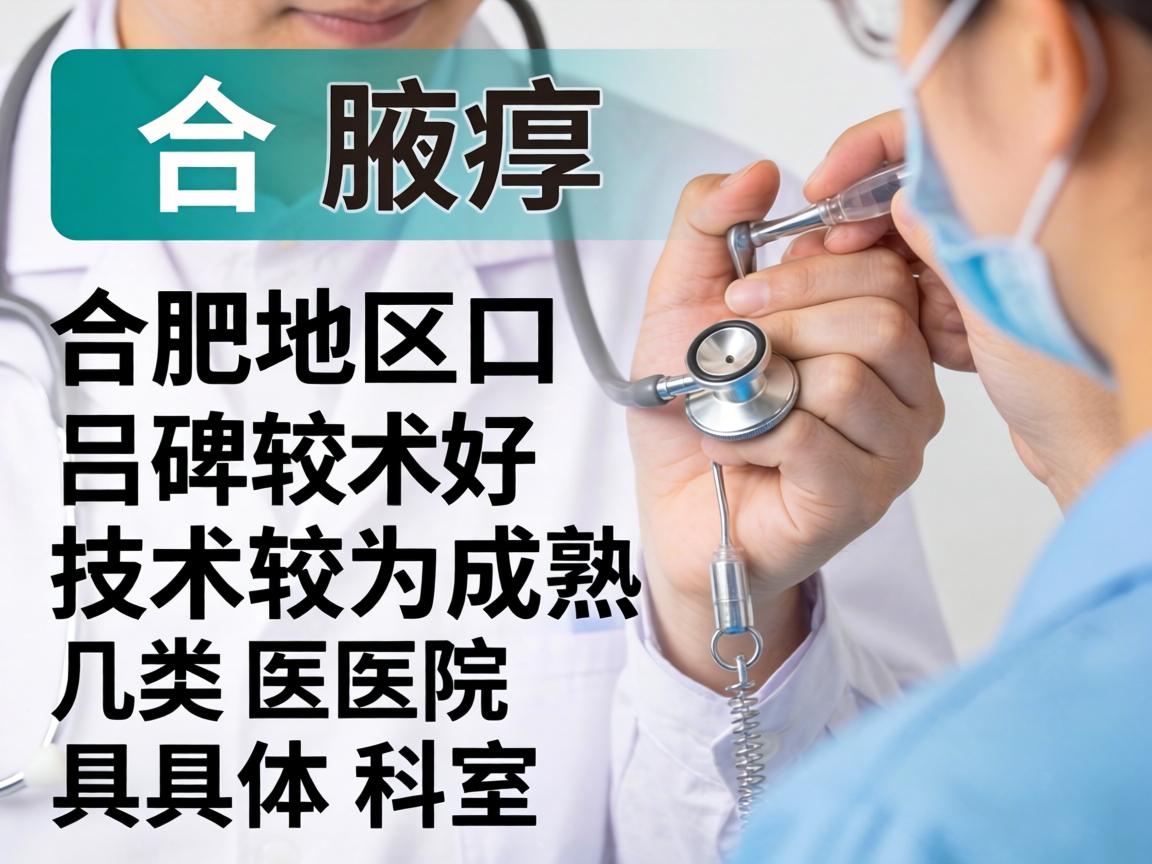 以下是合肥地区口碑较好、技术较为成熟的几类医院和具体科室 以下是合肥地区口碑较好、技术较为成熟的几类医院和具体科室