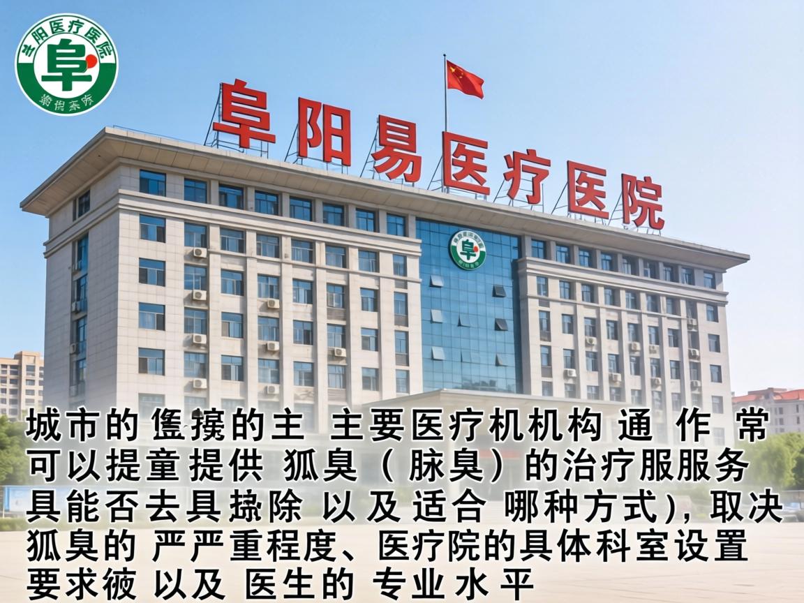 阜阳医院作为一座城市的主要医疗机构,通常可以提供狐臭(腋臭)的治疗服务。具体能否去除以及适合哪种方式,取决于狐臭的严重程度、医院的具体科室设置以及医生的专业水平 阜阳医院作为一座城市的主要医疗机构,通常可以提供狐臭(腋臭)的治疗服务。具体能否去除以及适合哪种方式,取决于狐臭的严重程度、医院的具体科室设置以及医生的专业水平