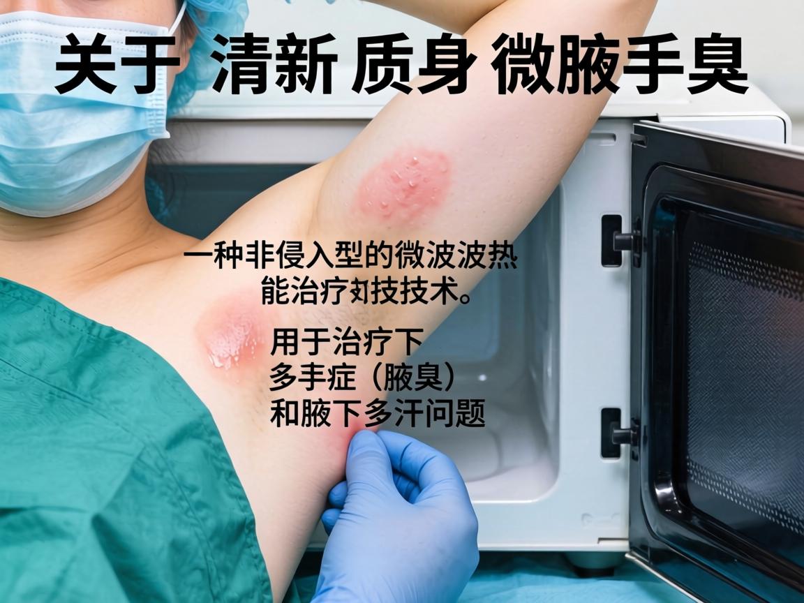 关于清新微波腋臭手术，这其实是一个统称，具体来说它指的是一种非侵入性的微波热能治疗技术，主要用于治疗腋下多汗症（腋臭）和腋下多汗问题