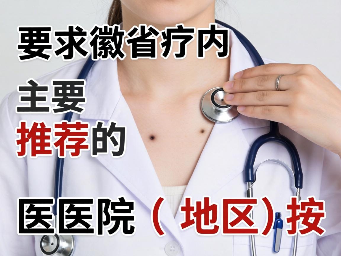 安徽省内主要推荐的医院(按地区分类) 安徽省内主要推荐的医院(按地区分类)