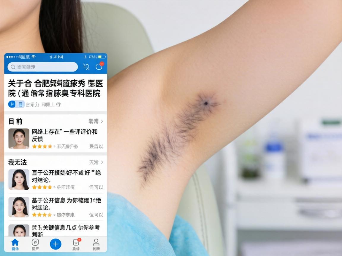 关于合肥腋秀腋臭医院(通常指腋臭专科医院)目前网络上存在一些评价和反馈,我无法直接提供好或不好的绝对结论,但可以基于公开信息为你梳理几点关键信息,供你参考判断 关于合肥腋秀腋臭医院(通常指腋臭专科医院)目前网络上存在一些评价和反馈,我无法直接提供好或不好的绝对结论,但可以基于公开信息为你梳理几点关键信息,供你参考判断