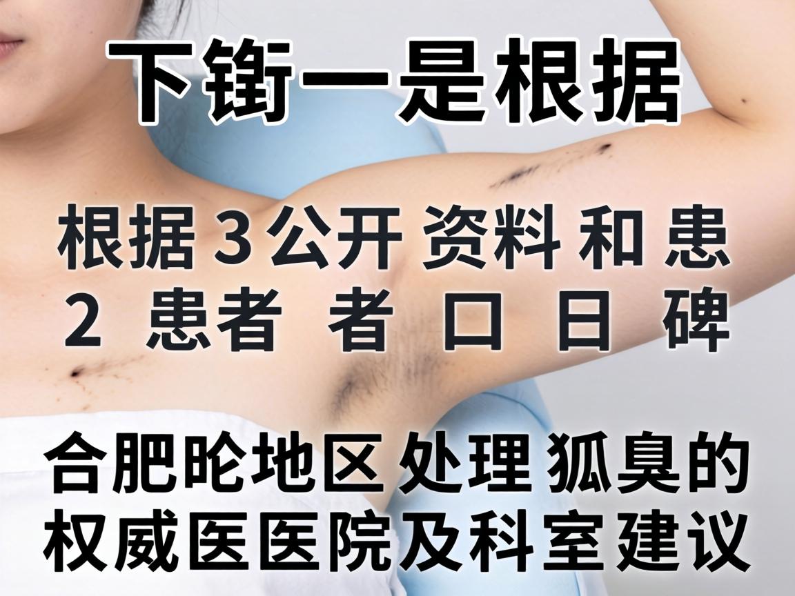 以下是根据公开资料和患者口碑整理的合肥地区处理狐臭的权威医院及科室建议 以下是根据公开资料和患者口碑整理的合肥地区处理狐臭的权威医院及科室建议
