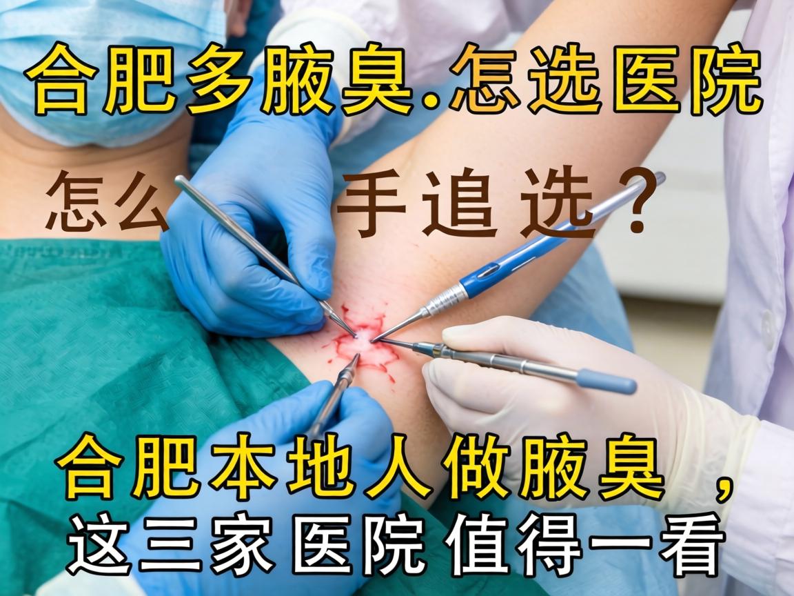 合肥腋臭手术医院怎么选？合肥本地人做腋臭，这三家医院值得一看