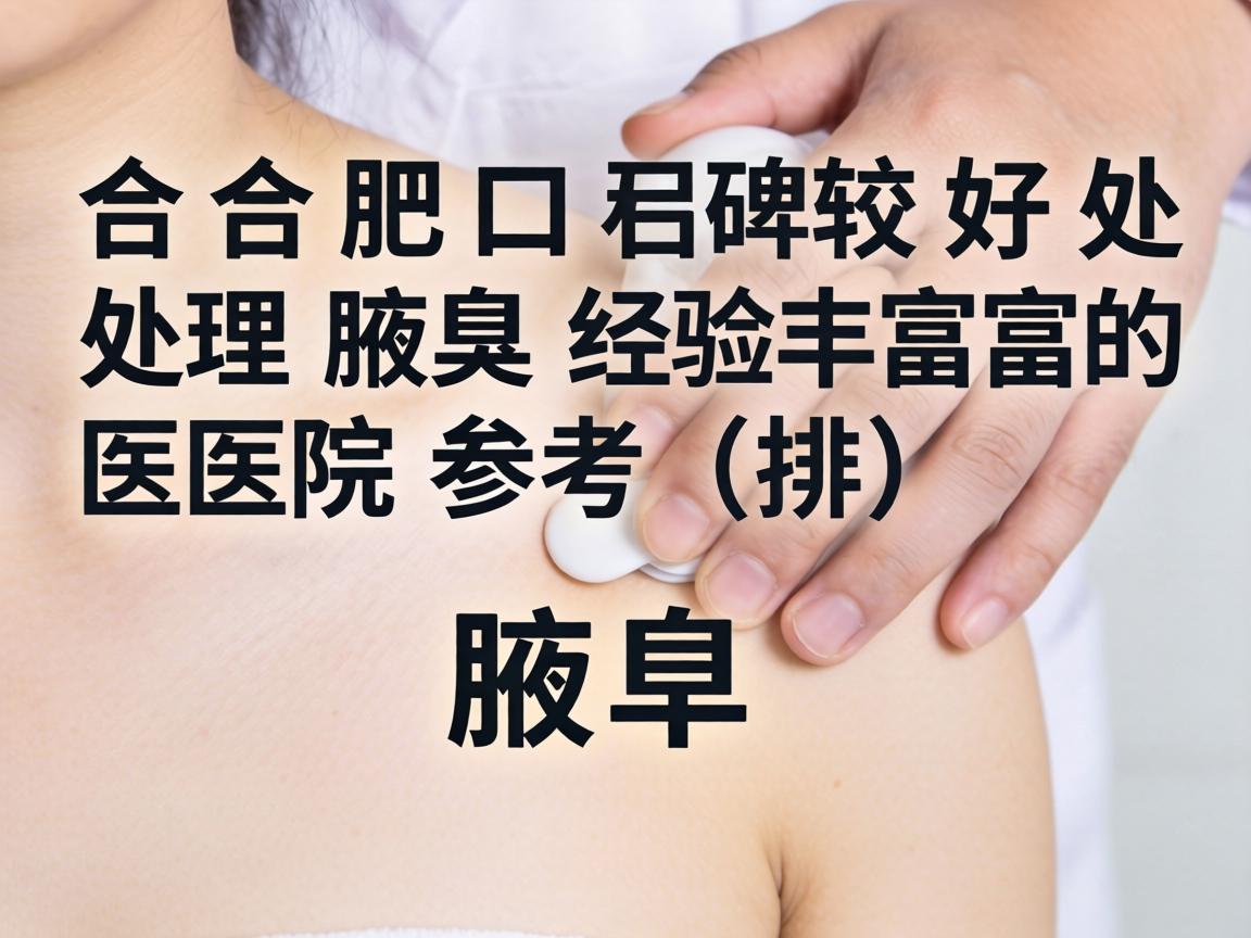 以下是一些在合肥口碑较好、处理腋臭经验丰富的医院参考（排名不分先后）