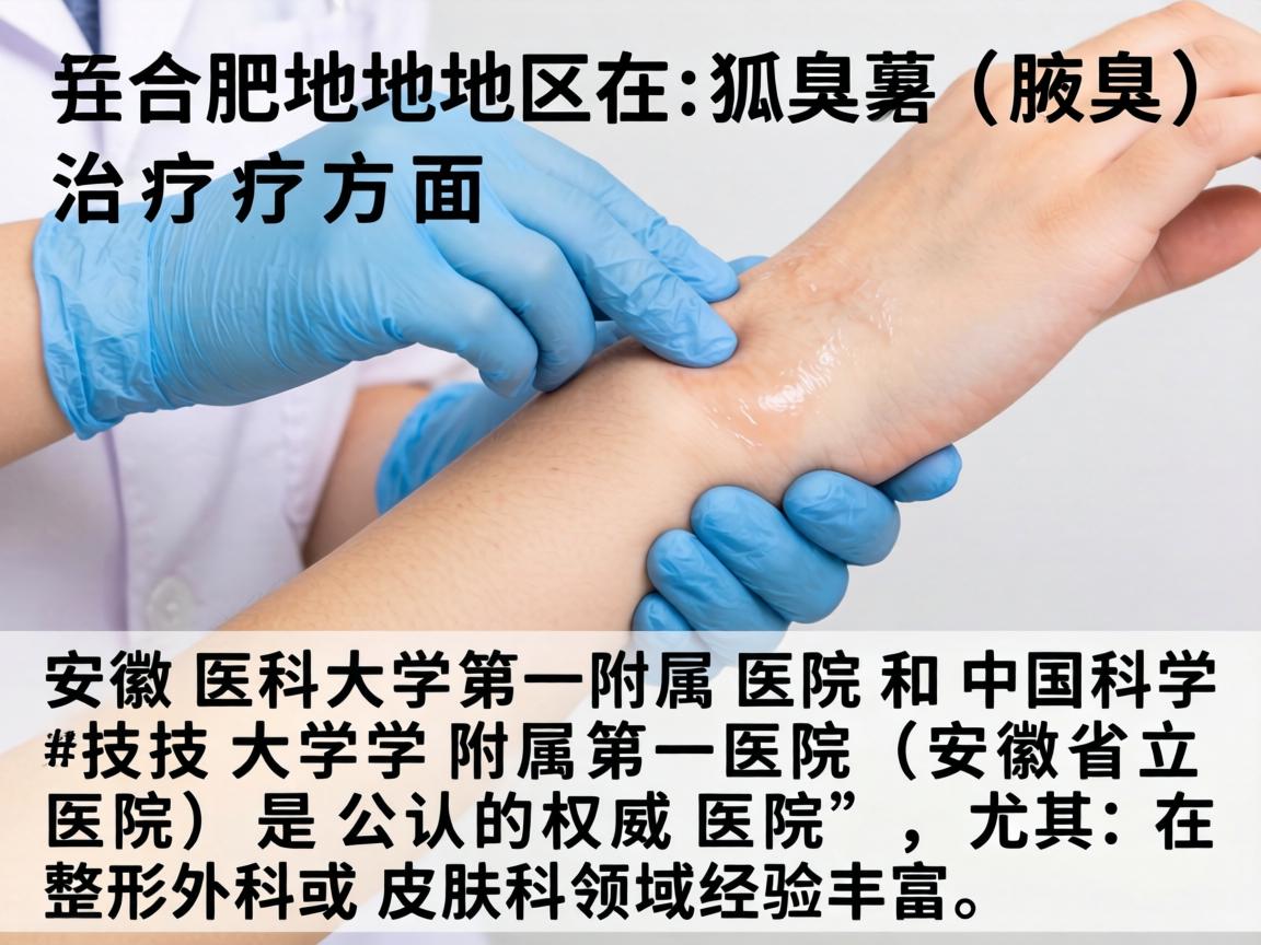 合肥地区在狐臭（腋臭）治疗方面，安徽医科大学第一附属医院和中国科学技术大学附属第一医院（安徽省立医院）是公认的权威医院，尤其在整形外科或皮肤科领域经验丰富
