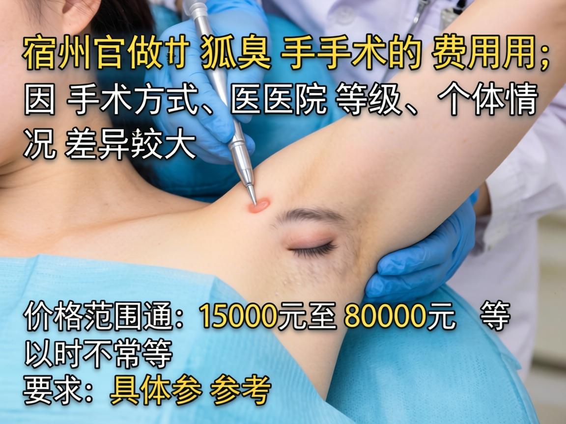 在宿州做狐臭手术的费用，因手术方式、医院等级和个体情况差异较大，价格范围通常在1500元至8000元不等。以下是具体参考