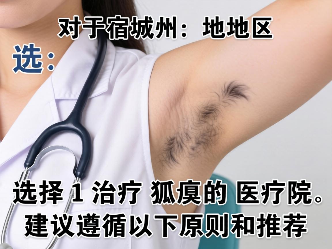 对于宿州地区，选择治疗狐臭的医院，建议遵循以下原则和推荐
