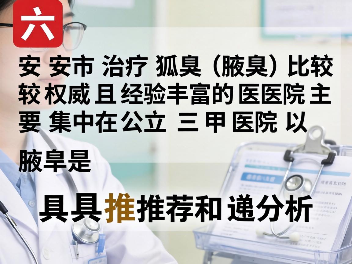 在六安市，治疗狐臭（腋臭）比较权威且经验丰富的医院主要集中在公立三甲医院。以下是具体的推荐和分析
