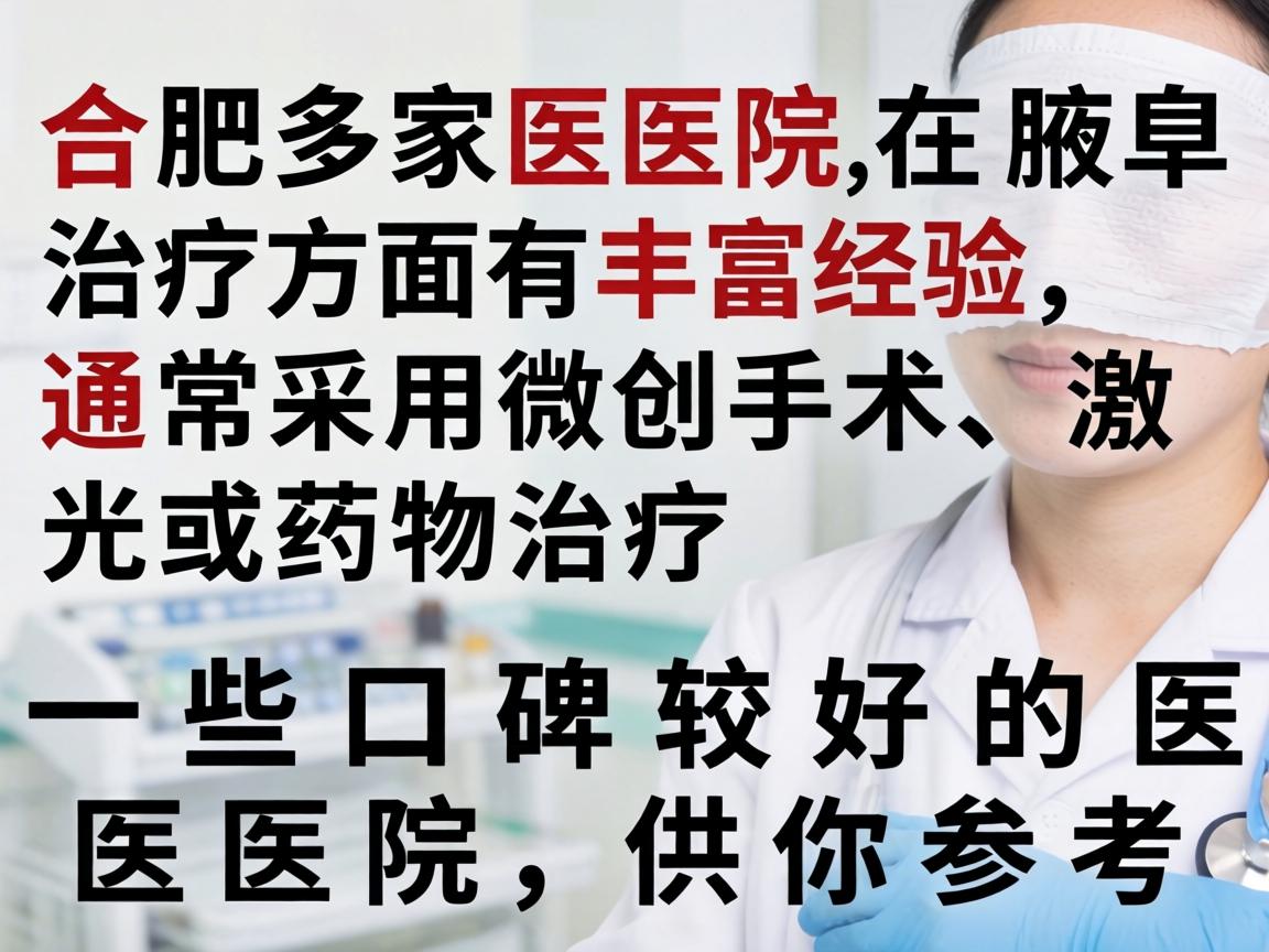 合肥多家医院在腋臭治疗方面有丰富经验,通常采用微创手术、激光或药物治疗。以下是一些口碑较好的医院,供你参考 合肥多家医院在腋臭治疗方面有丰富经验,通常采用微创手术、激光或药物治疗。以下是一些口碑较好的医院,供你参考