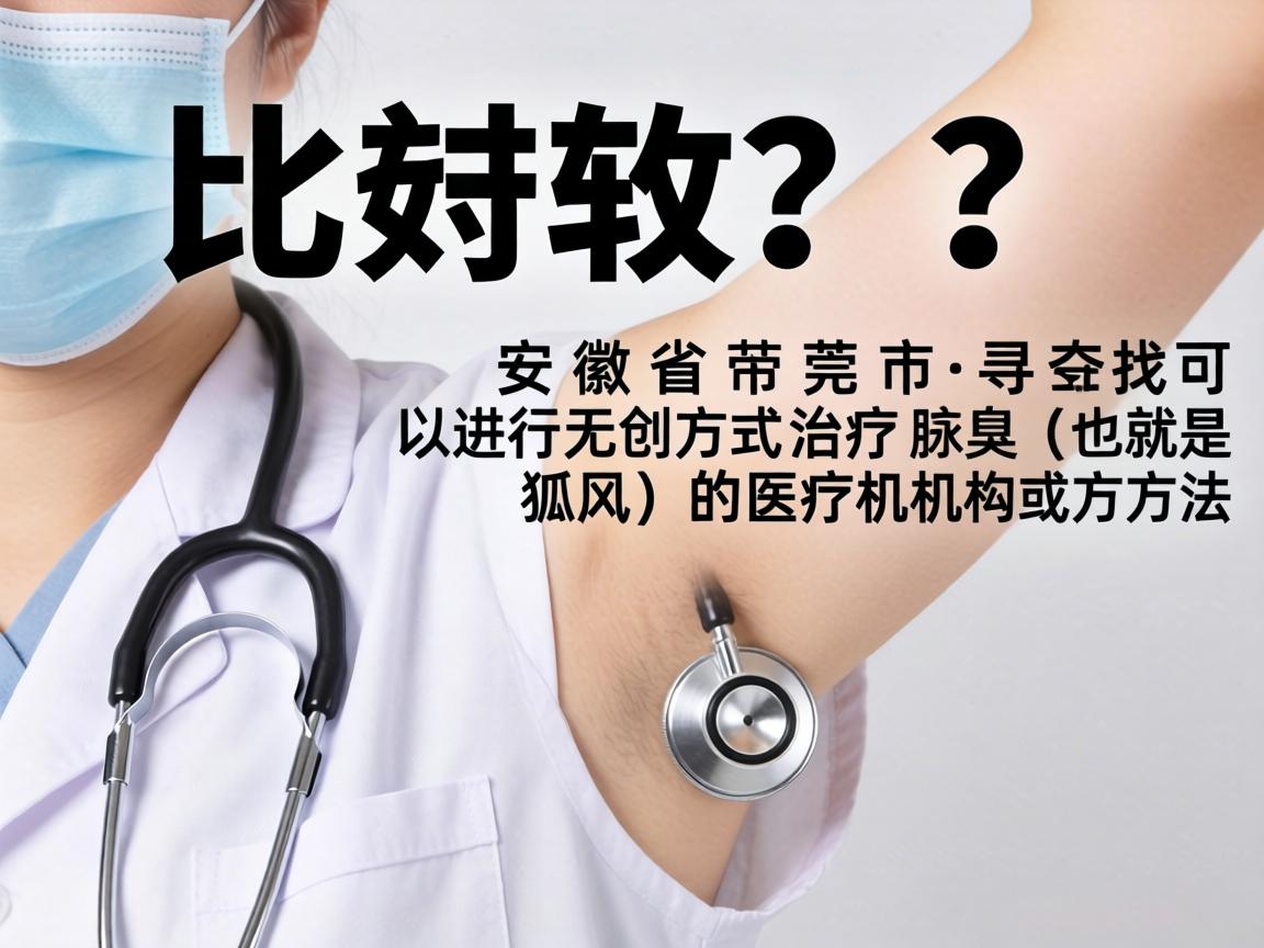 这是一个比较具体的问题,我理解你的需求是,在安徽省芜湖市,寻找可以进行无创方式治疗腋臭(也就是狐臭)的医疗机构或方法 这是一个比较具体的问题,我理解你的需求是,在安徽省芜湖市,寻找可以进行无创方式治疗腋臭(也就是狐臭)的医疗机构或方法