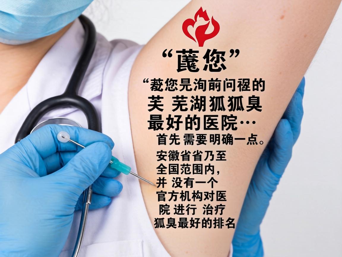 针对您询问的芜湖狐臭最好的医院,首先需要明确一点,安徽省乃至全国范围内,并没有一个官方机构对医院进行治疗狐臭最好的排名 针对您询问的芜湖狐臭最好的医院,首先需要明确一点,安徽省乃至全国范围内,并没有一个官方机构对医院进行治疗狐臭最好的排名