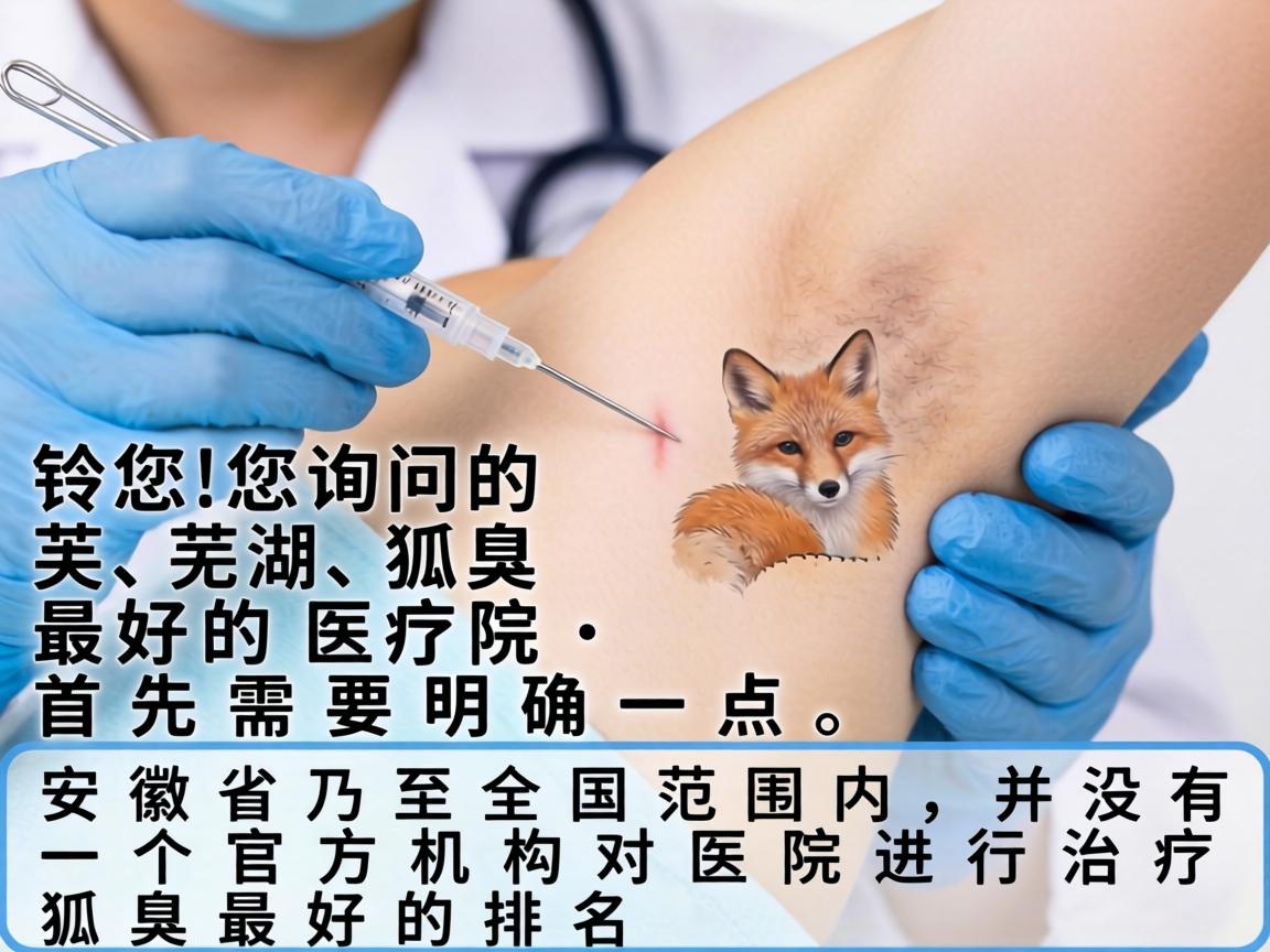 针对您询问的芜湖狐臭最好的医院,首先需要明确一点,安徽省乃至全国范围内,并没有一个官方机构对医院进行治疗狐臭最好的排名 针对您询问的芜湖狐臭最好的医院,首先需要明确一点,安徽省乃至全国范围内,并没有一个官方机构对医院进行治疗狐臭最好的排名