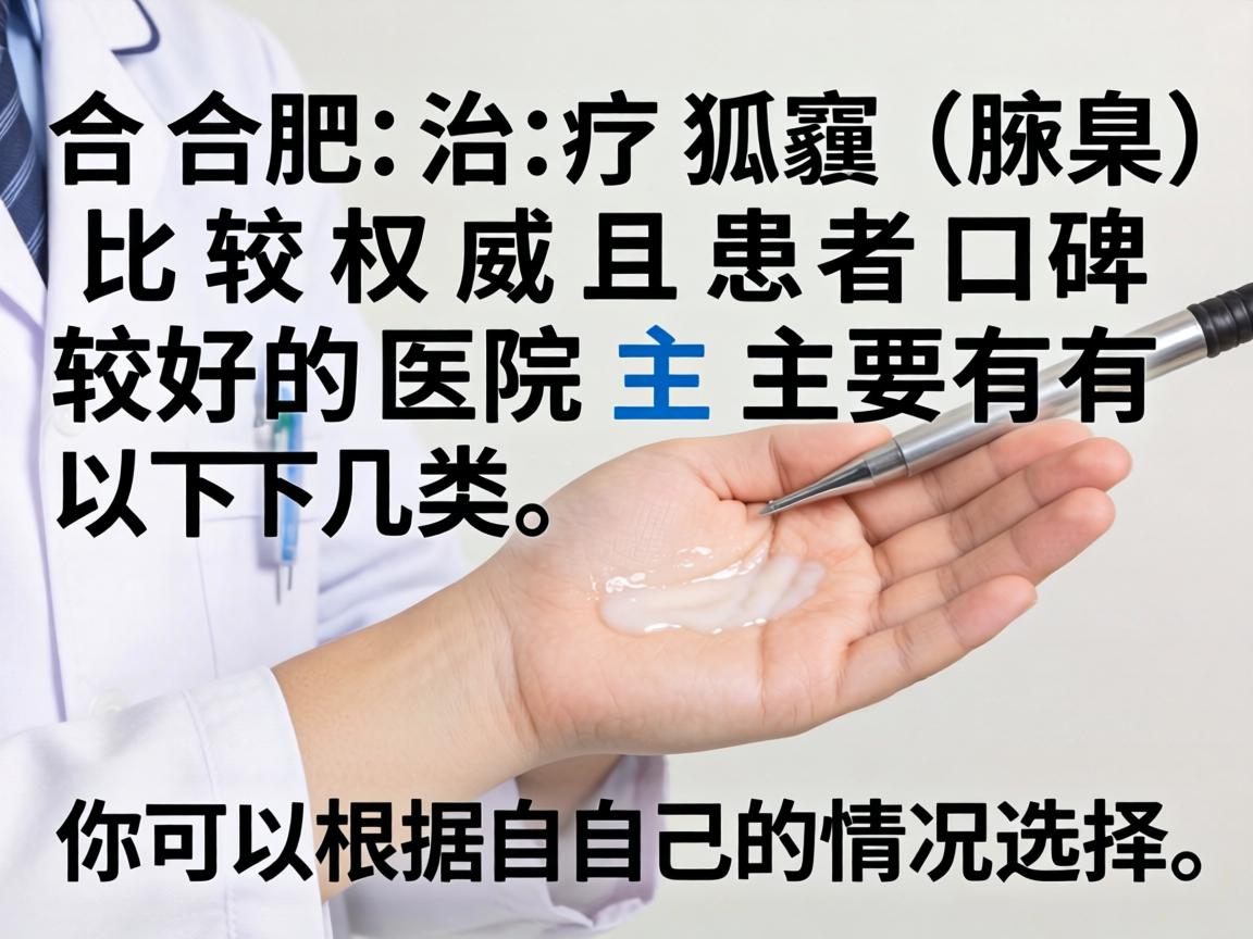 在合肥,治疗狐臭(腋臭)比较权威且患者口碑较好的医院主要有以下几类,你可以根据自己的情况选择 在合肥,治疗狐臭(腋臭)比较权威且患者口碑较好的医院主要有以下几类,你可以根据自己的情况选择