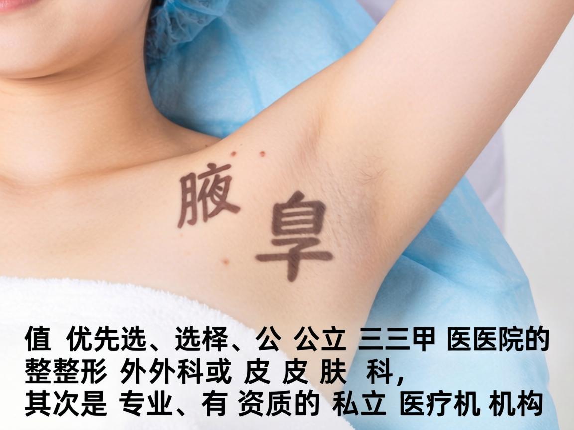 优先选择公立三甲医院的整形外科或皮肤科,其次是专业、有资质的私立医疗机构 优先选择公立三甲医院的整形外科或皮肤科,其次是专业、有资质的私立医疗机构