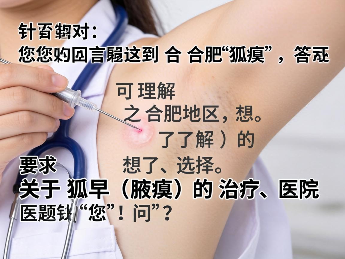 针对您提到的合肥狐臭,我理解您可能是在合肥地区,想了解关于狐臭(腋臭)的治疗、医院选择或相关信息。以下是对您问题的详细解答 针对您提到的合肥狐臭,我理解您可能是在合肥地区,想了解关于狐臭(腋臭)的治疗、医院选择或相关信息。以下是对您问题的详细解答