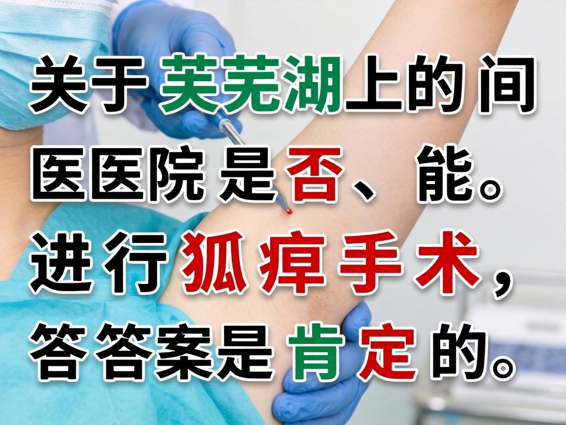 关于芜湖的医院是否能进行狐臭手术,答案是肯定的 关于芜湖的医院是否能进行狐臭手术,答案是肯定的