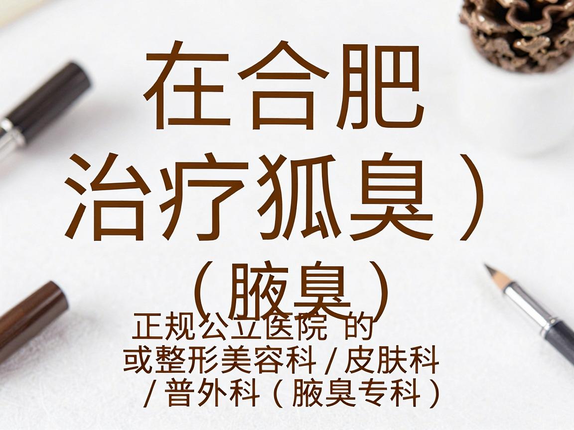 在合肥,治疗狐臭(腋臭)通常首选正规公立医院的皮肤科或整形美容科/普外科(腋臭专科)以下是根据医院级别、专科实力和患者口碑整理的推荐信息,供你参考 在合肥,治疗狐臭(腋臭)通常首选正规公立医院的皮肤科或整形美容科/普外科(腋臭专科)以下是根据医院级别、专科实力和患者口碑整理的推荐信息,供你参考