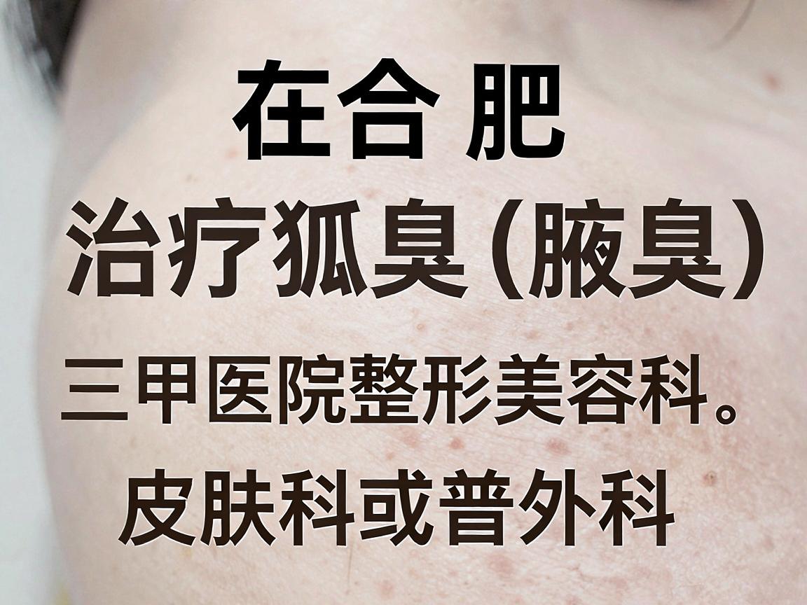 在合肥,治疗狐臭(腋臭)的医疗机构选择较多,主要集中在三甲医院的整形美容科、皮肤科或普外科。以下是几家口碑较好、技术成熟的医院推荐,供你参考 在合肥,治疗狐臭(腋臭)的医疗机构选择较多,主要集中在三甲医院的整形美容科、皮肤科或普外科。以下是几家口碑较好、技术成熟的医院推荐,供你参考