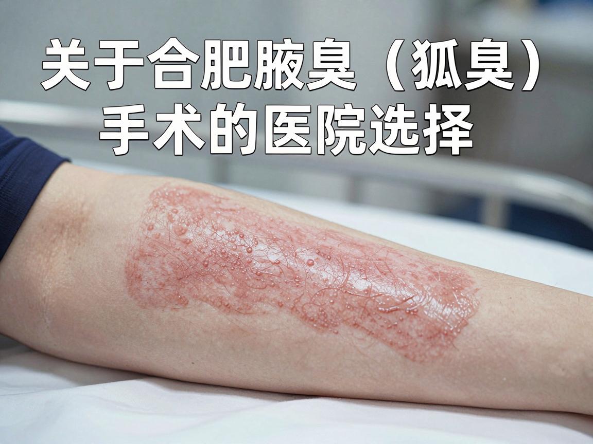 关于合肥腋臭(狐臭)手术的医院选择,核心建议是,治疗腋臭的重点在于手术医生的经验与术式选择,而非单纯看医院的名气 关于合肥腋臭(狐臭)手术的医院选择,核心建议是,治疗腋臭的重点在于手术医生的经验与术式选择,而非单纯看医院的名气