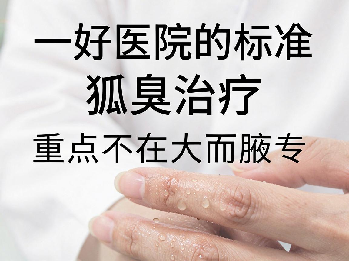 一、好医院的标准,狐臭治疗,重点不在大而在专 一、好医院的标准,狐臭治疗,重点不在大而在专