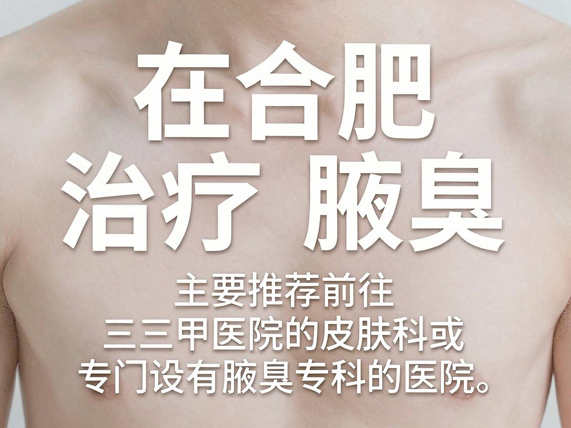 在合肥,治疗腋臭(狐臭)主要推荐前往三甲医院的皮肤科或专门设有腋臭专科的医院。以下是综合口碑和医疗水平后的建议,供你参考 在合肥,治疗腋臭(狐臭)主要推荐前往三甲医院的皮肤科或专门设有腋臭专科的医院。以下是综合口碑和医疗水平后的建议,供你参考