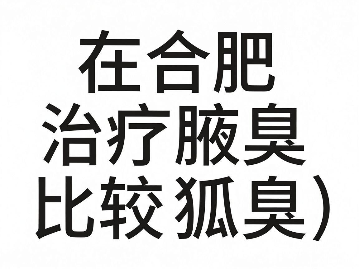 在合肥，治疗腋臭（狐臭）比较好的医院，通常建议优先选择公立三甲医院的整形美容科、皮肤科或专业的微创腋臭专科医院