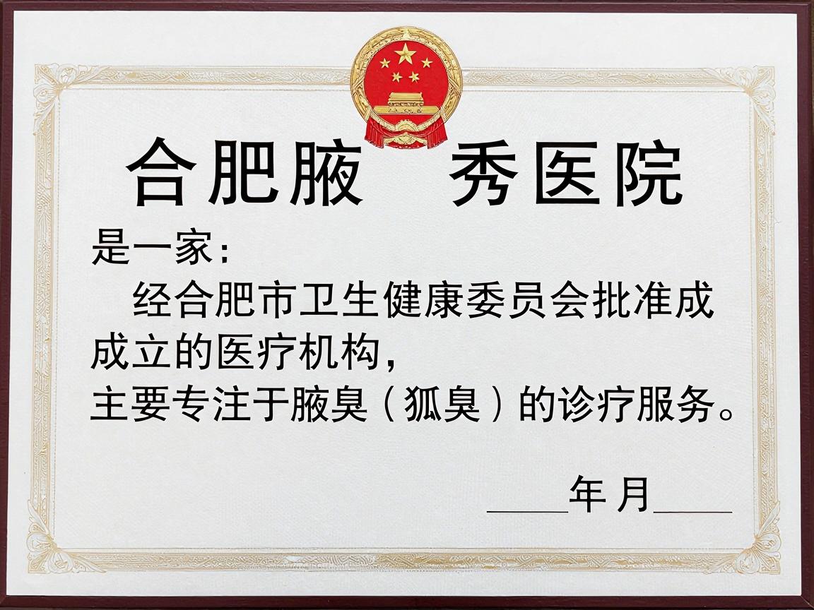 合肥腋秀医院是一家经合肥市卫生健康委员会批准成立的医疗机构，主要专注于腋臭（狐臭）的诊疗服务。根据官方信息，该医院具有合法的医疗机构执业许可证，因此从资质上讲是正规的