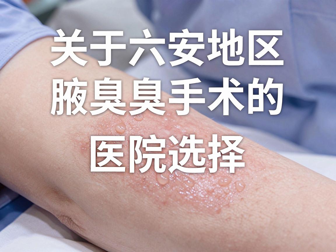 关于六安地区腋臭手术的医院选择,由于医疗技术、医生经验和患者评价存在个体差异,建议您通过以下渠道获取最新、最准确的信息 关于六安地区腋臭手术的医院选择,由于医疗技术、医生经验和患者评价存在个体差异,建议您通过以下渠道获取最新、最准确的信息