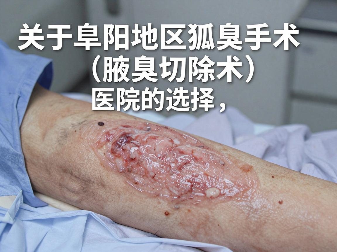 关于阜阳地区狐臭手术(腋臭切除术)医院的选择,这个问题的答案具有一定的主观性和时效性,因为医院的排名、医生的流动以及医疗技术的更新都会变化 关于阜阳地区狐臭手术(腋臭切除术)医院的选择,这个问题的答案具有一定的主观性和时效性,因为医院的排名、医生的流动以及医疗技术的更新都会变化
