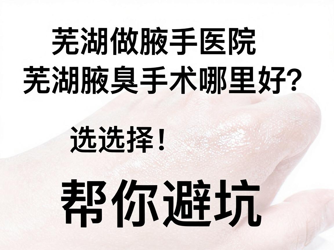 芜湖做腋臭手术哪里好?芜湖腋臭手术医院选择,这三步帮你避坑 芜湖做腋臭手术哪里好?芜湖腋臭手术医院选择,这三步帮你避坑